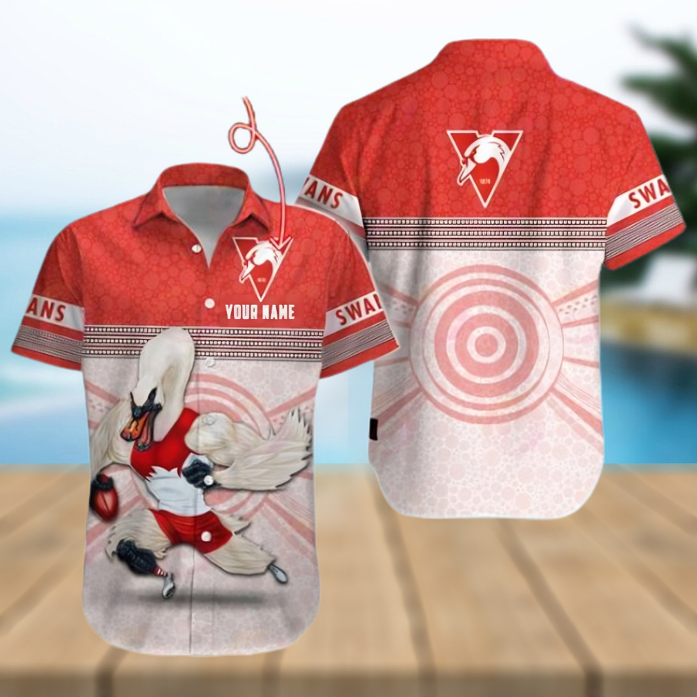 AFL Sydney Swans Custom Name Hawaiian Shirt - Limotees