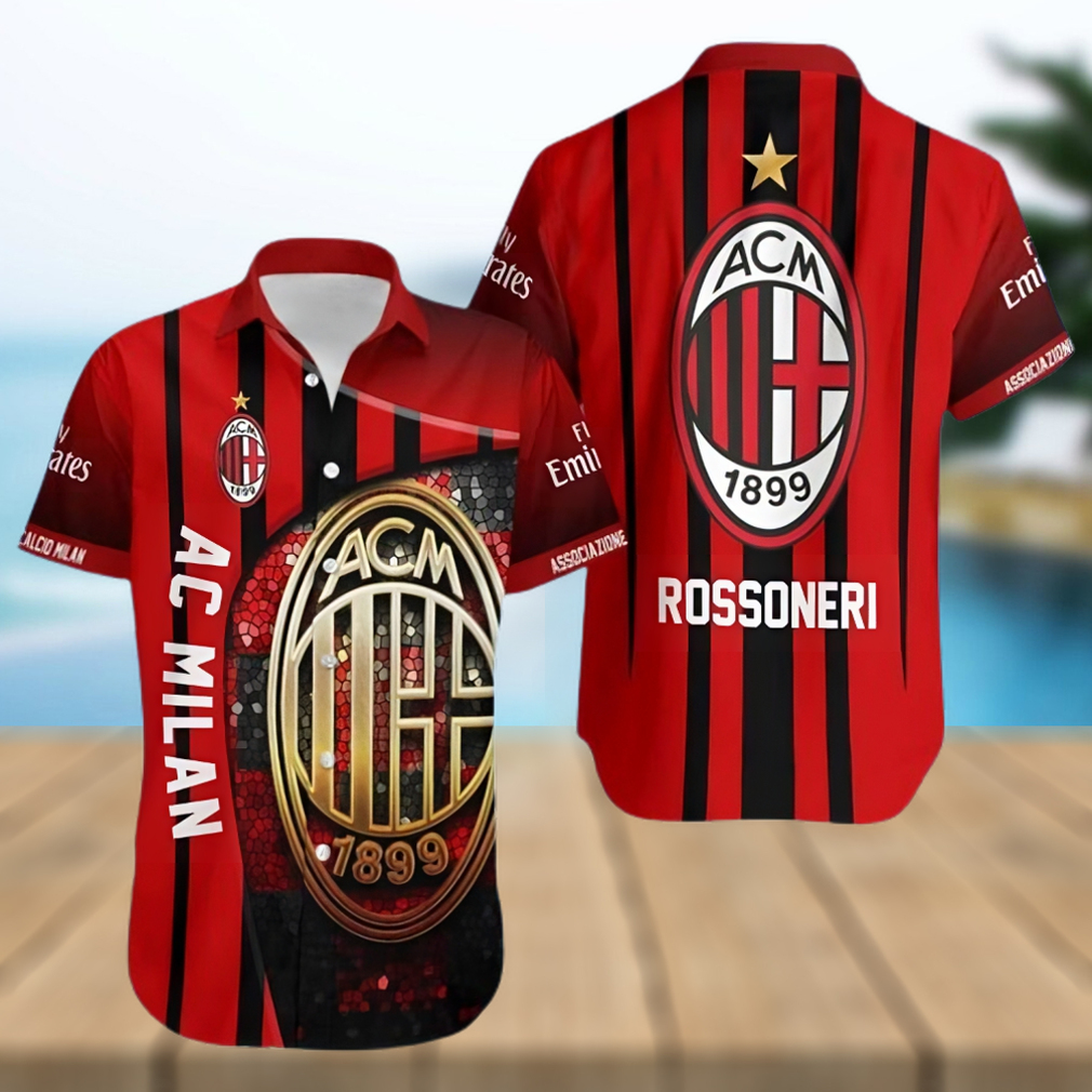 Ac Milan Rossoneri Hawaiian Shirt - Limotees