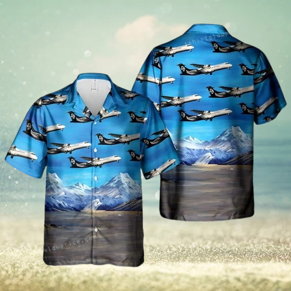 Air New Zealand Atr Atr 72 600 (atr 72 212a) Hawaiian Shirt Man - Limotees