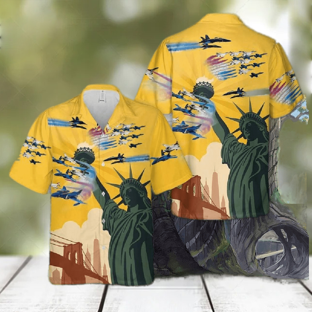 Airshow Blue Angels And Thunderbirds 4th Of July Hawaiian Shirt - Limotees