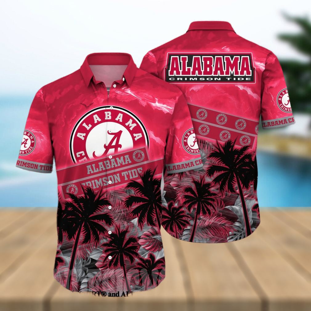 Alabama Crimson Tide NCAA Flower 3D All Over Print Hawaiian Shirt - Limotees