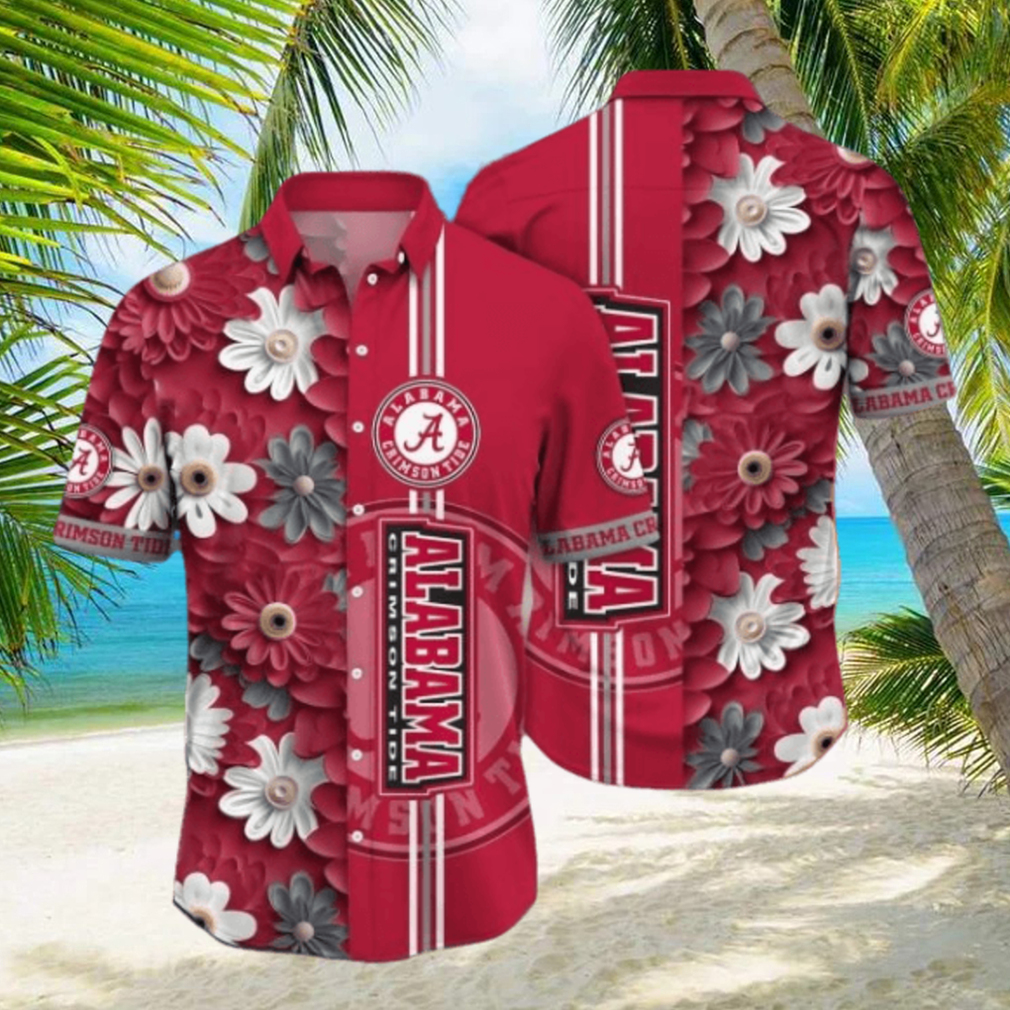 Alabama Crimson Tide NCAA1 Flower Hawaii Shirt For Fans - Limotees