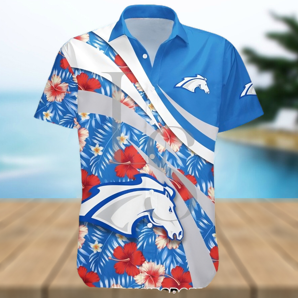 Alabama Huntsville Chargers NCAA Hibiscus Tropical Flower Hawaiian Shirt - Limotees