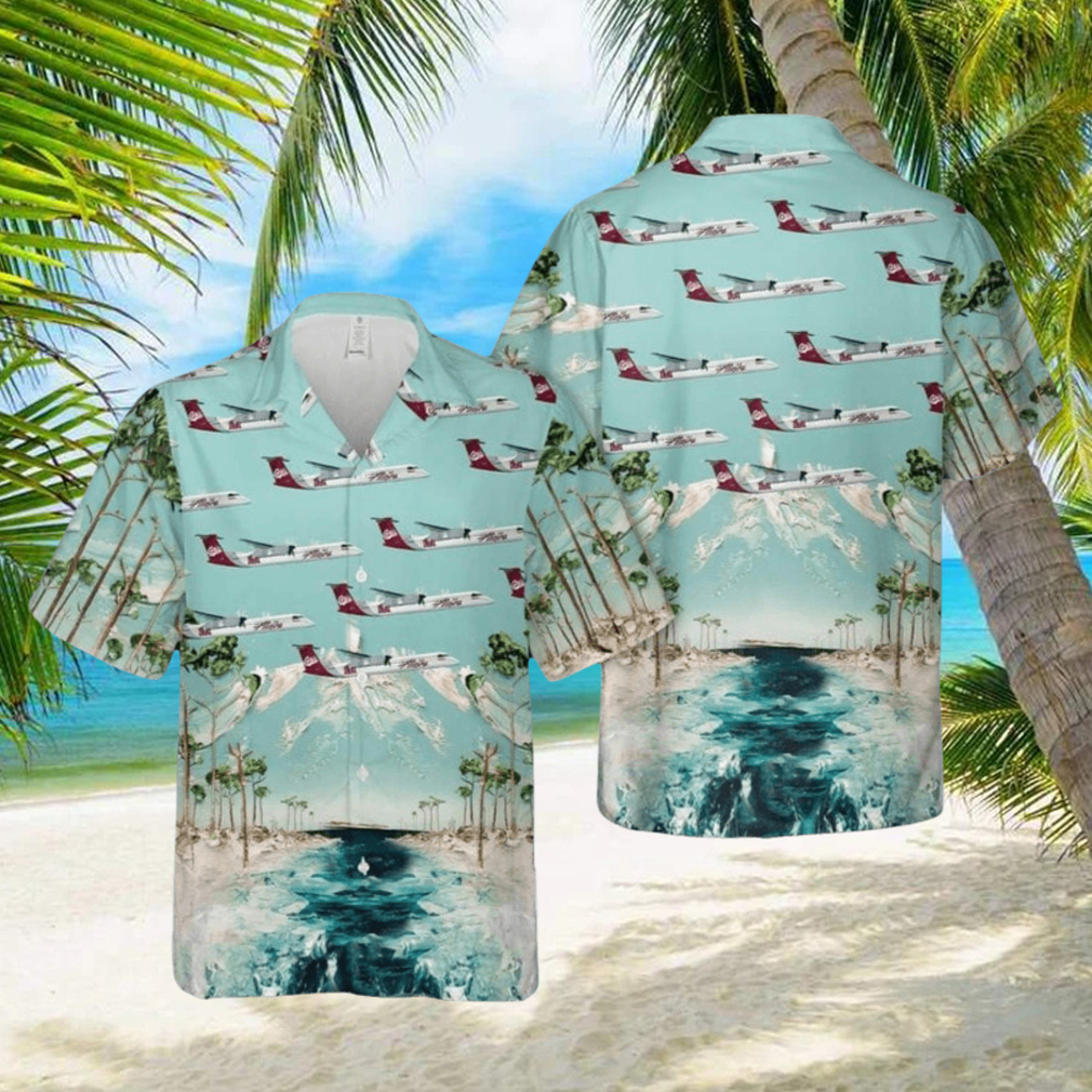 Alaska Airlines Q400 UM Summer Beach Gift 3D Hawaiian Shirt - Limotees