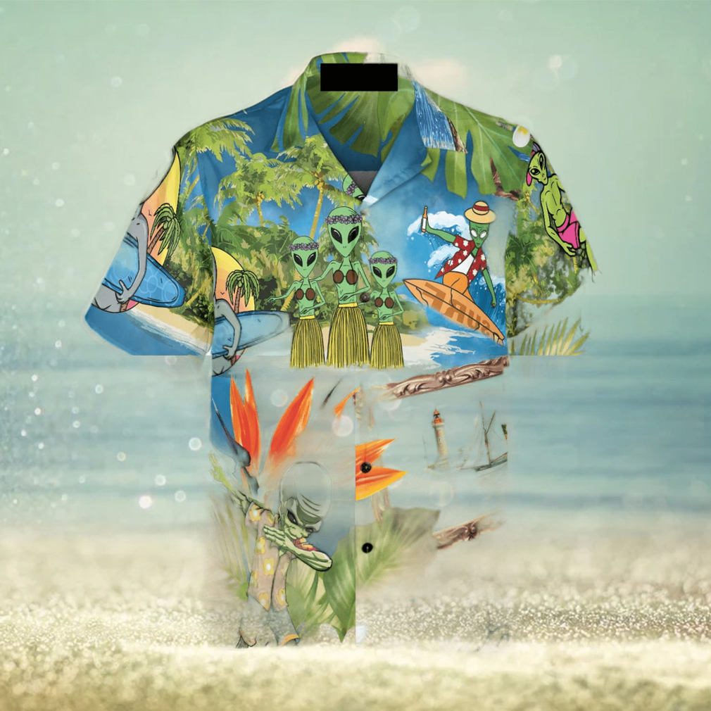 Alien Tropical Summer 3D Hawaiian Shirt Beach Summer hawaiian shirt - Limotees