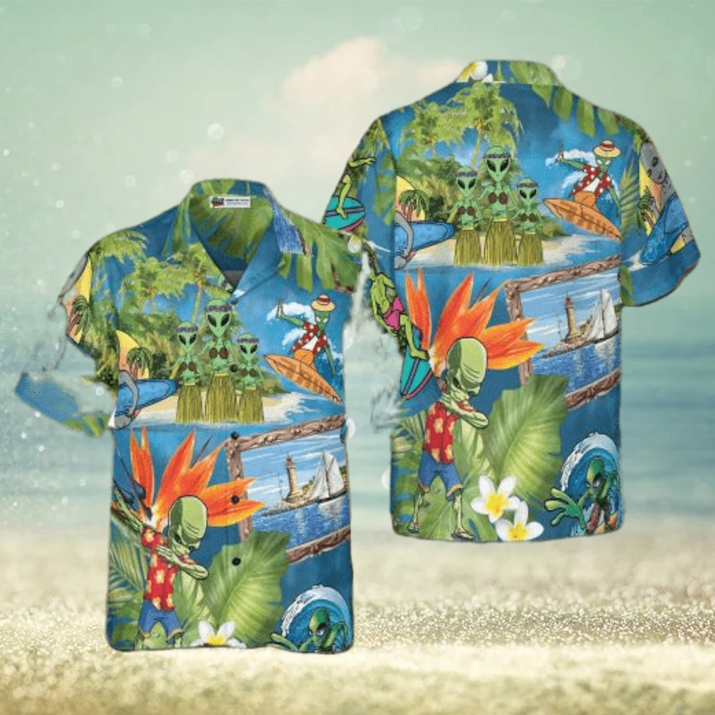 Alien Tropical Summer Hawaiian Shirt Summer Beach Aloha Shirt For Men And Women - Limotees