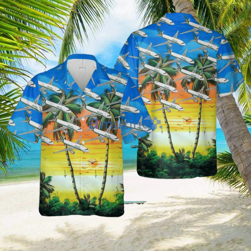 Alitalia Airbus A319 100 Hawaiian Shirt Best Style For Men Women hawaiian shirt - Limotees