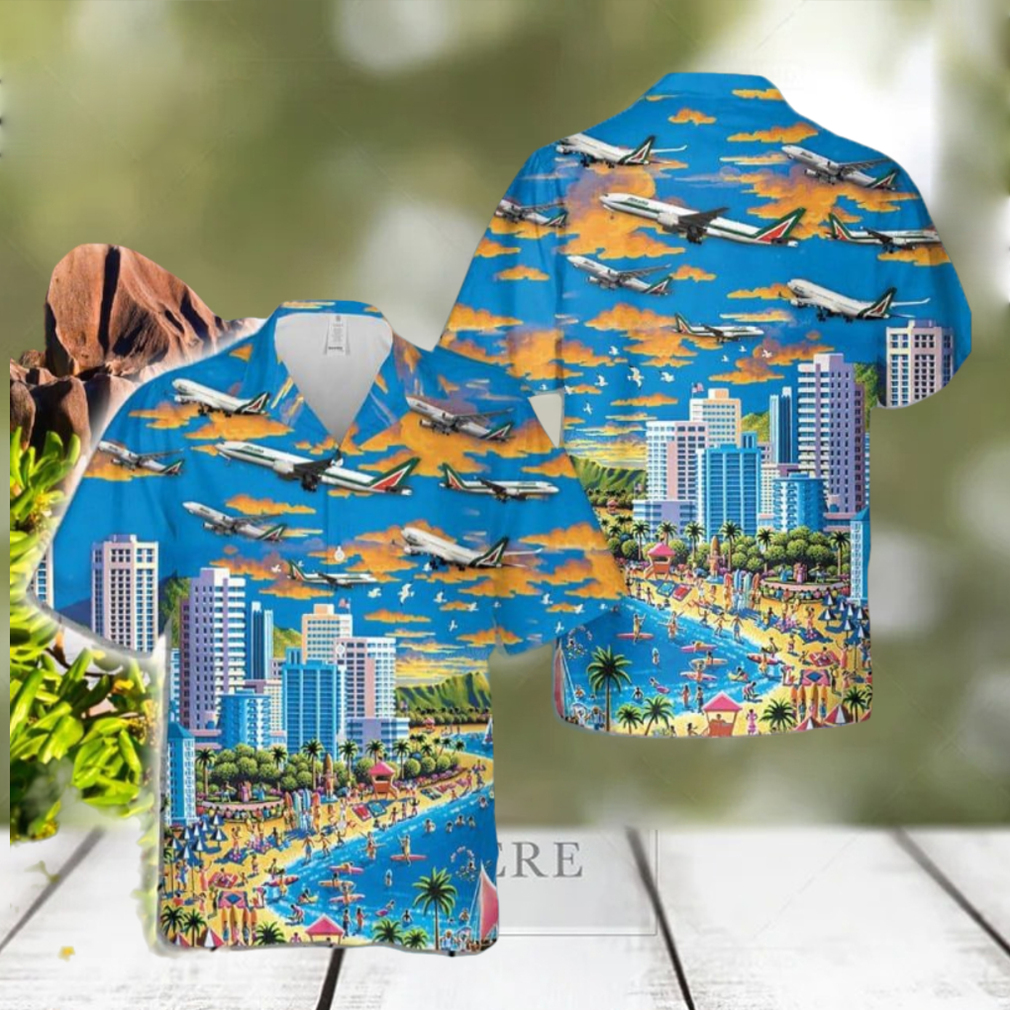 Alitalia DC 10 Hawaiian Shirt - Limotees