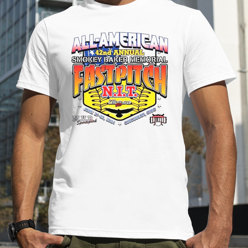 All American 42nd Annual Smokey Baker Memorial Fastpitch NIT June 21-23 2024 Shirt