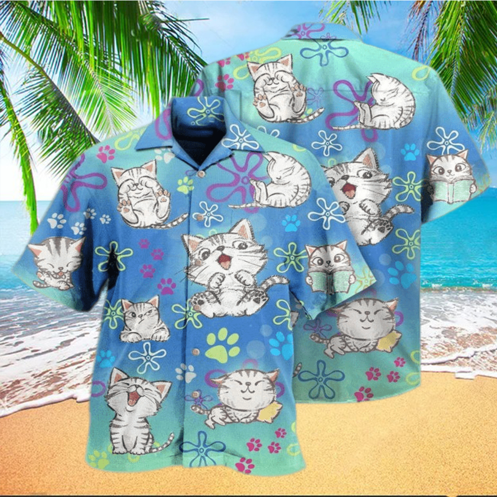 All I Need Is Love And A Lovely Cute Cat Hawaiian Shirt - Limotees