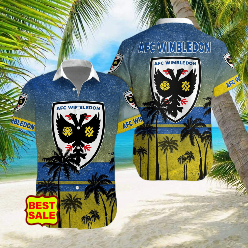 Aloha AFC Wimbledon Team EFL Hawaiian Shirt And Short Women Men hawaiian shirt - Limotees