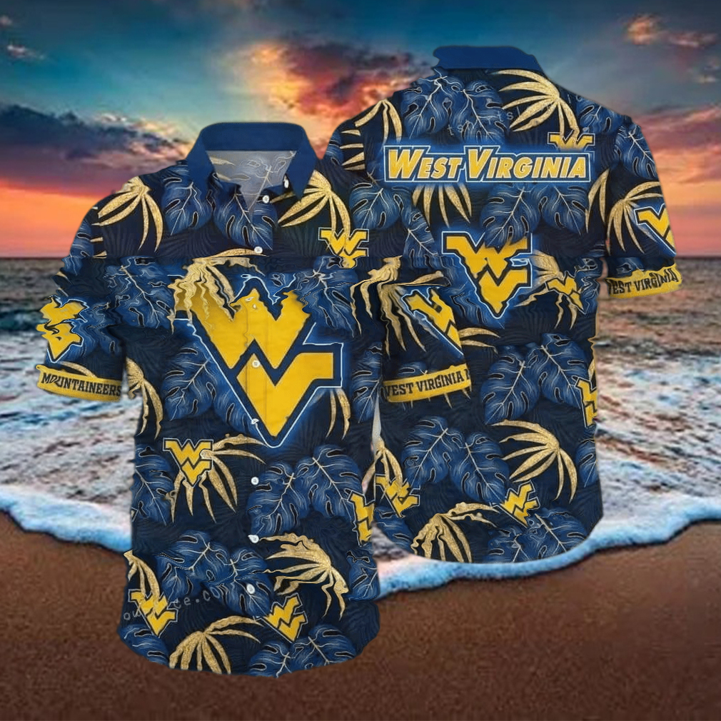 Aloha NCAA West Virginia Mountaineers Hawaiian Shirt Gift For Football Fans - Limotees