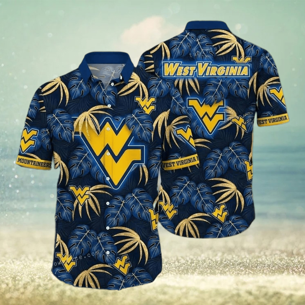 Aloha NCAA West Virginia Mountaineers Hawaiian Shirt Gift For Football Fans hawaiian shirt - Limotees