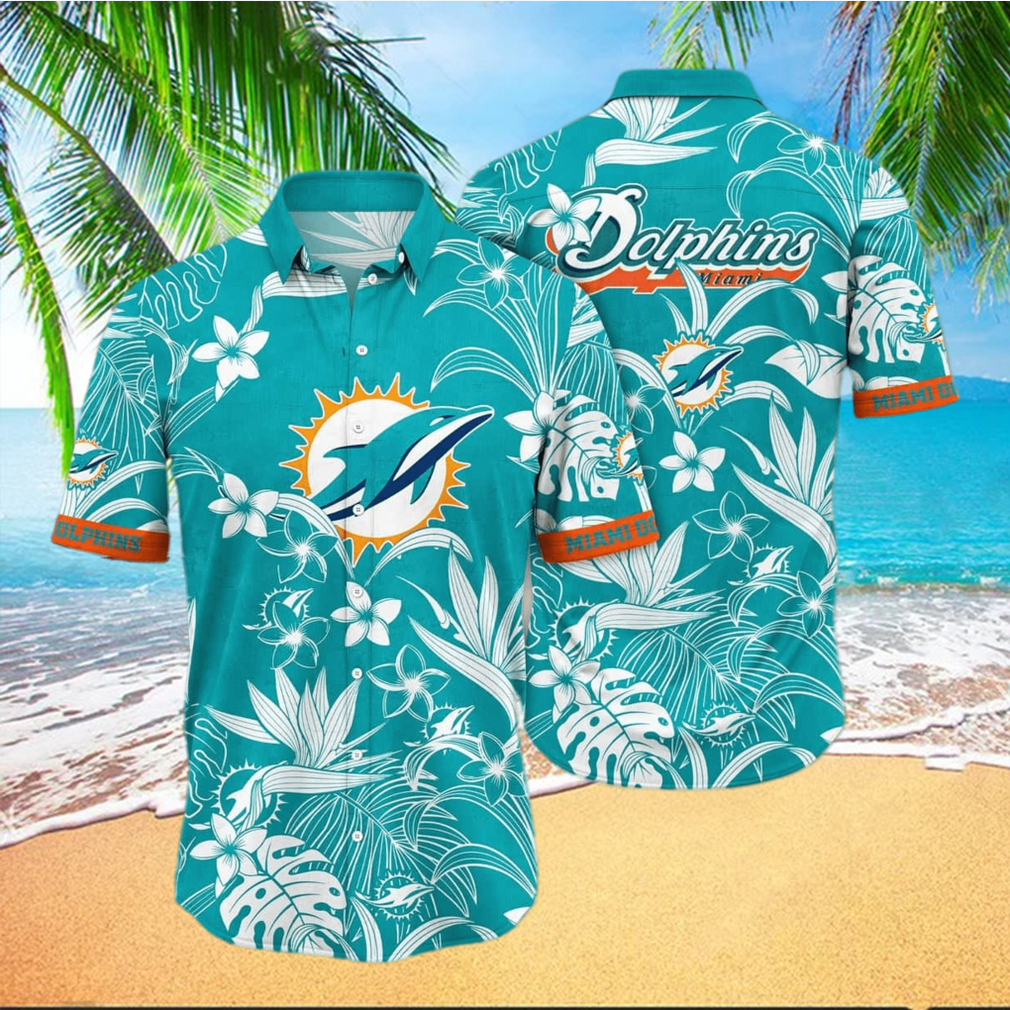 Aloha NFL Miami Dolphins Hawaiian Shirt Summer Gift For Friend hawaiian shirt - Limotees