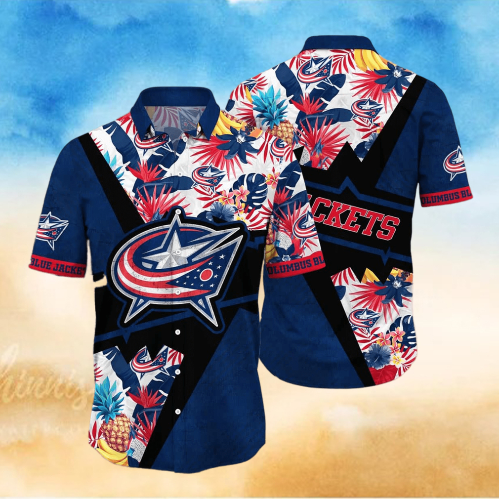 Aloha NHL Columbus Blue Jackets Hawaiian Shirt Gift For Beach Trip - Limotees