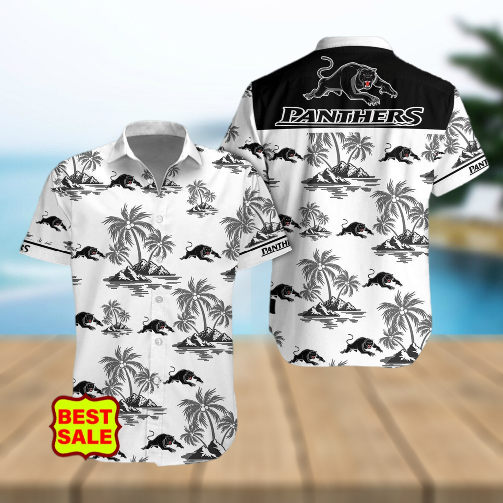 Aloha NRL Penrith Panthers Logo Combo Hawaiian Shirt And Short Men Women - Limotees