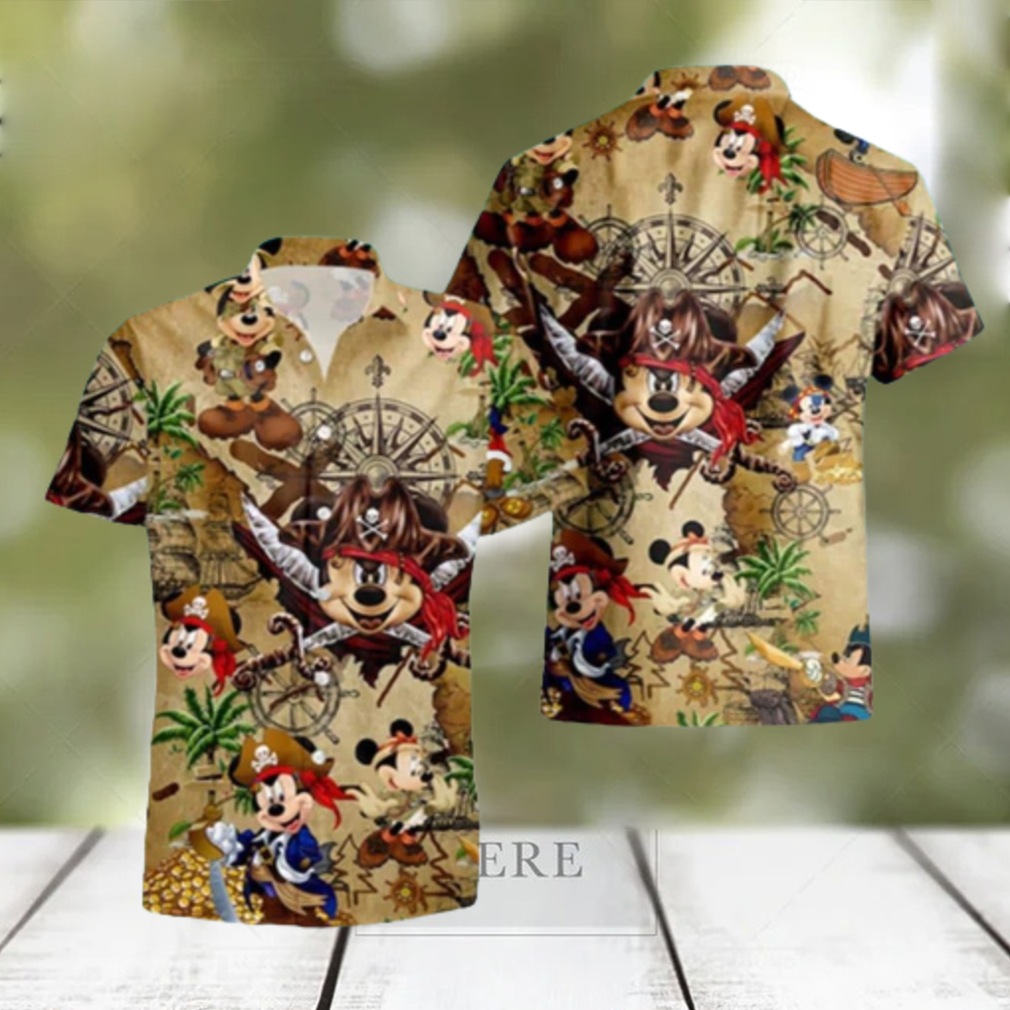 Aloha Pirates Mickey Mouse Hawaiian Shirt Gift For Disney Lovers - Limotees