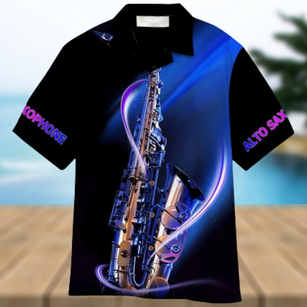 Alto Saxophone Aloha Hawaiian Shirt Summer Gift Beach Shirt - Limotees