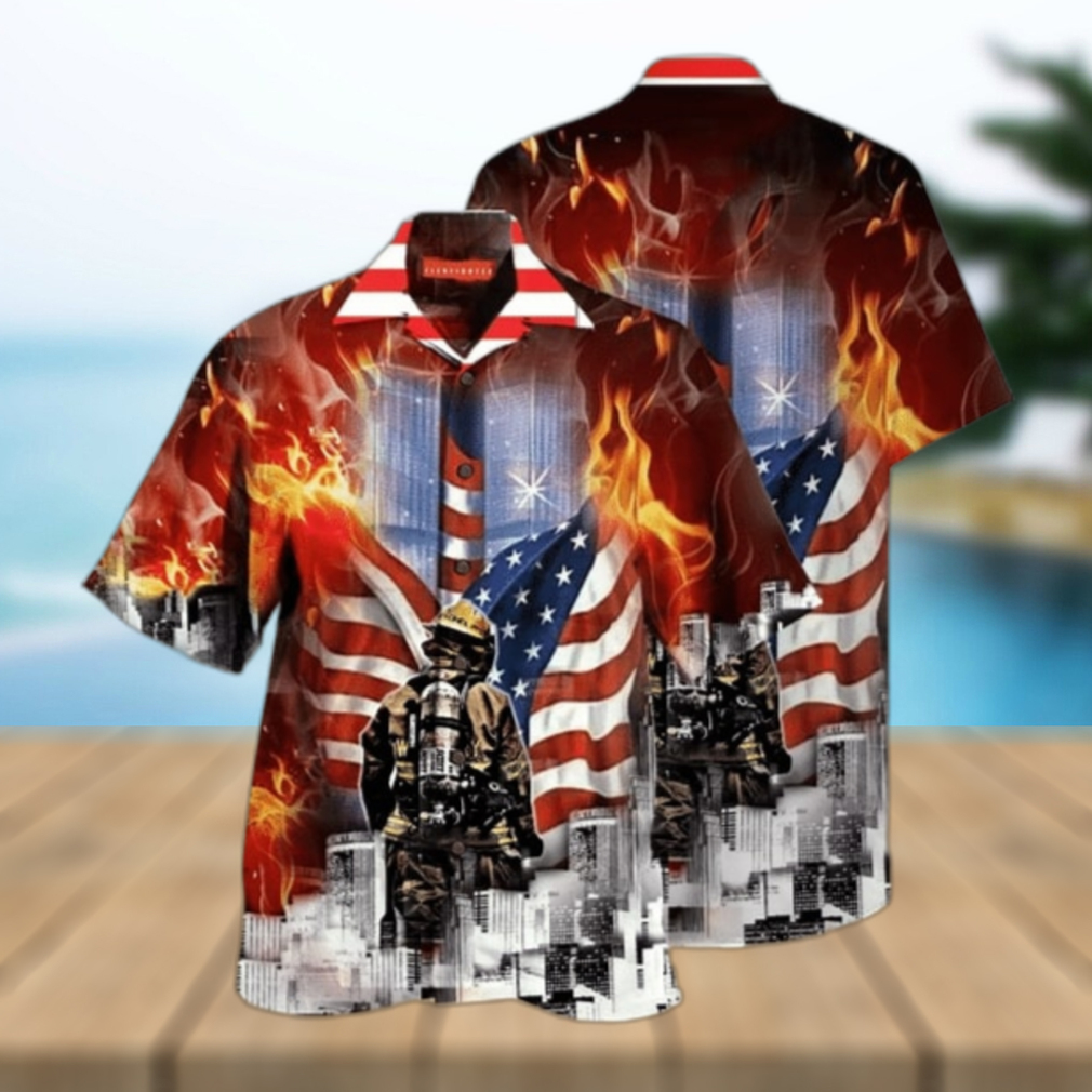 Always Remember Firefighter All Over Printed Hawaiian Shirt - Limotees