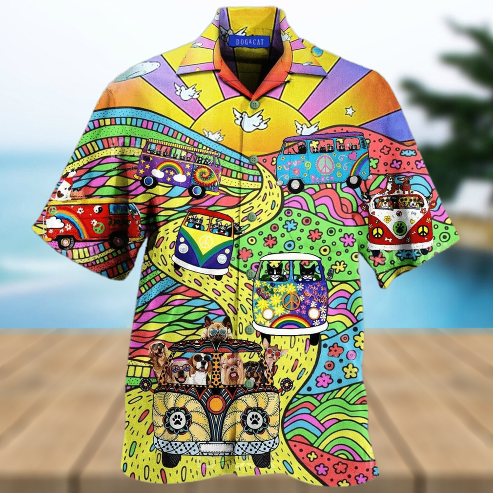 Amazing Colorful Stay Trippy Litttle Hippie Unisex Hawaiian Shirt - Limotees