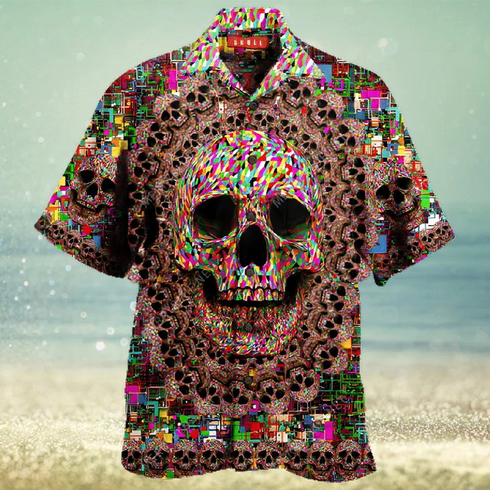 Amazing Smiling Skull Hawaiian Aloha Shirts Unisex Shirt - Limotees