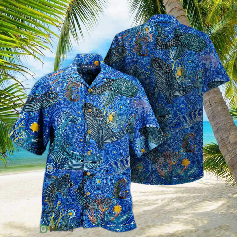 Amazing Whale 3D Hawaiian Shirt - Limotees