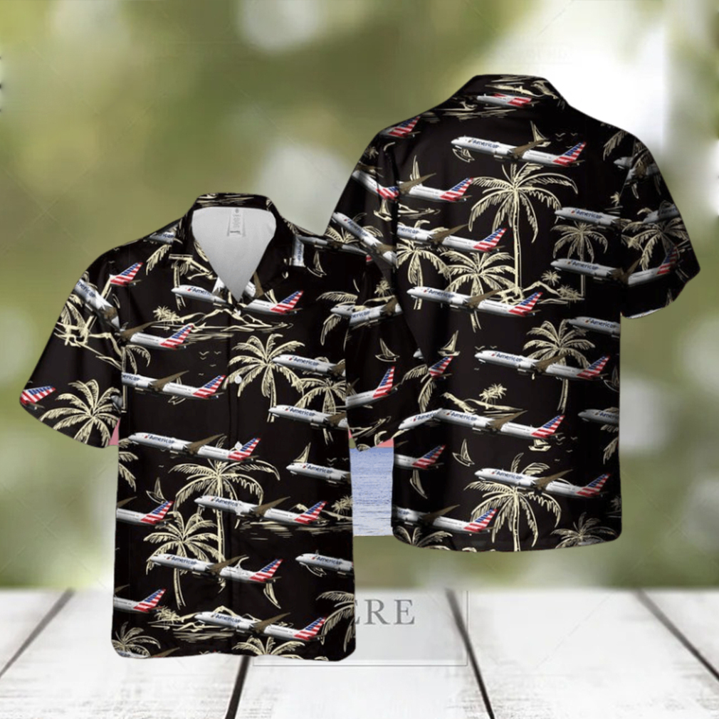 American Airlines Boeing 787 9 Dreamliner Trendy Hawaiian Shirt - Limotees