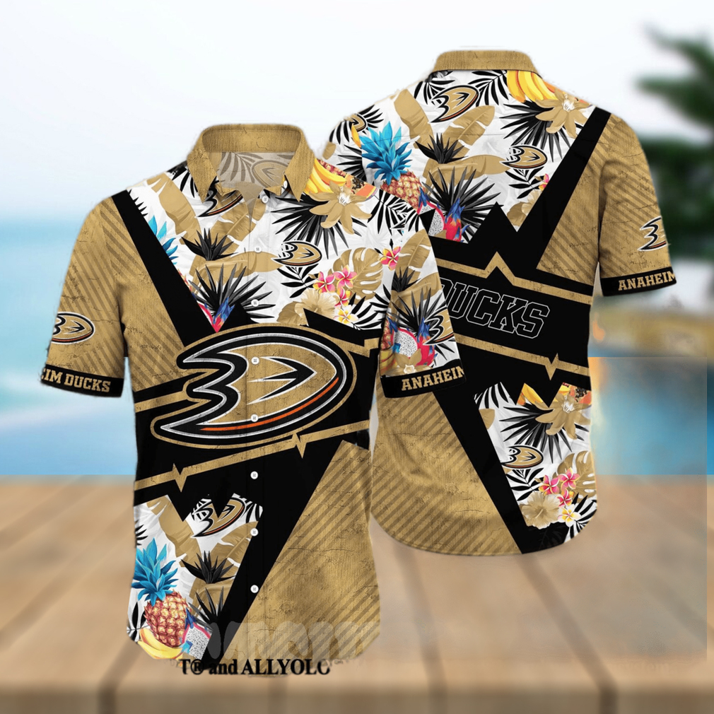 Anaheim Ducks NHL Flower Classic Full Printing Hawaiian Shirt - Limotees