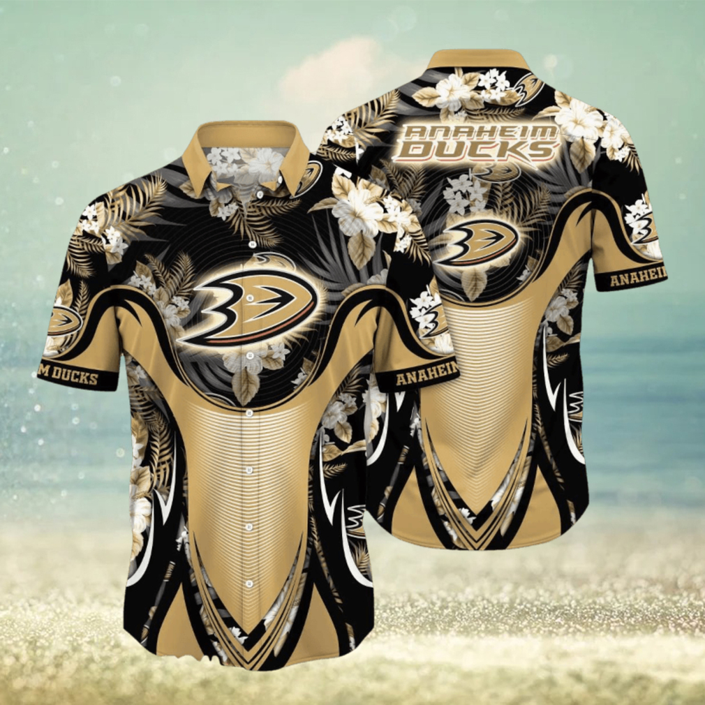 Anaheim Ducks NHL Flower Hawaiian Shirt Best Gift For Men And Women Fans - Limotees