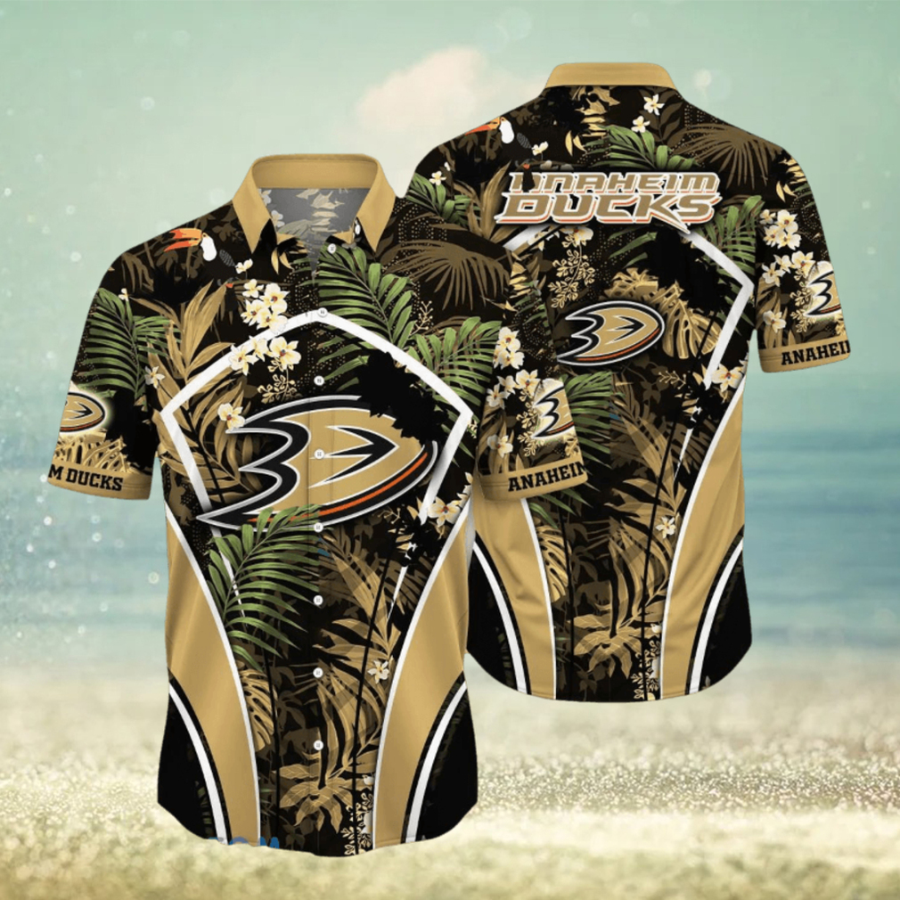 Anaheim Ducks NHL Flower Hawaiian Shirt Impressive Gift For Fans - Limotees