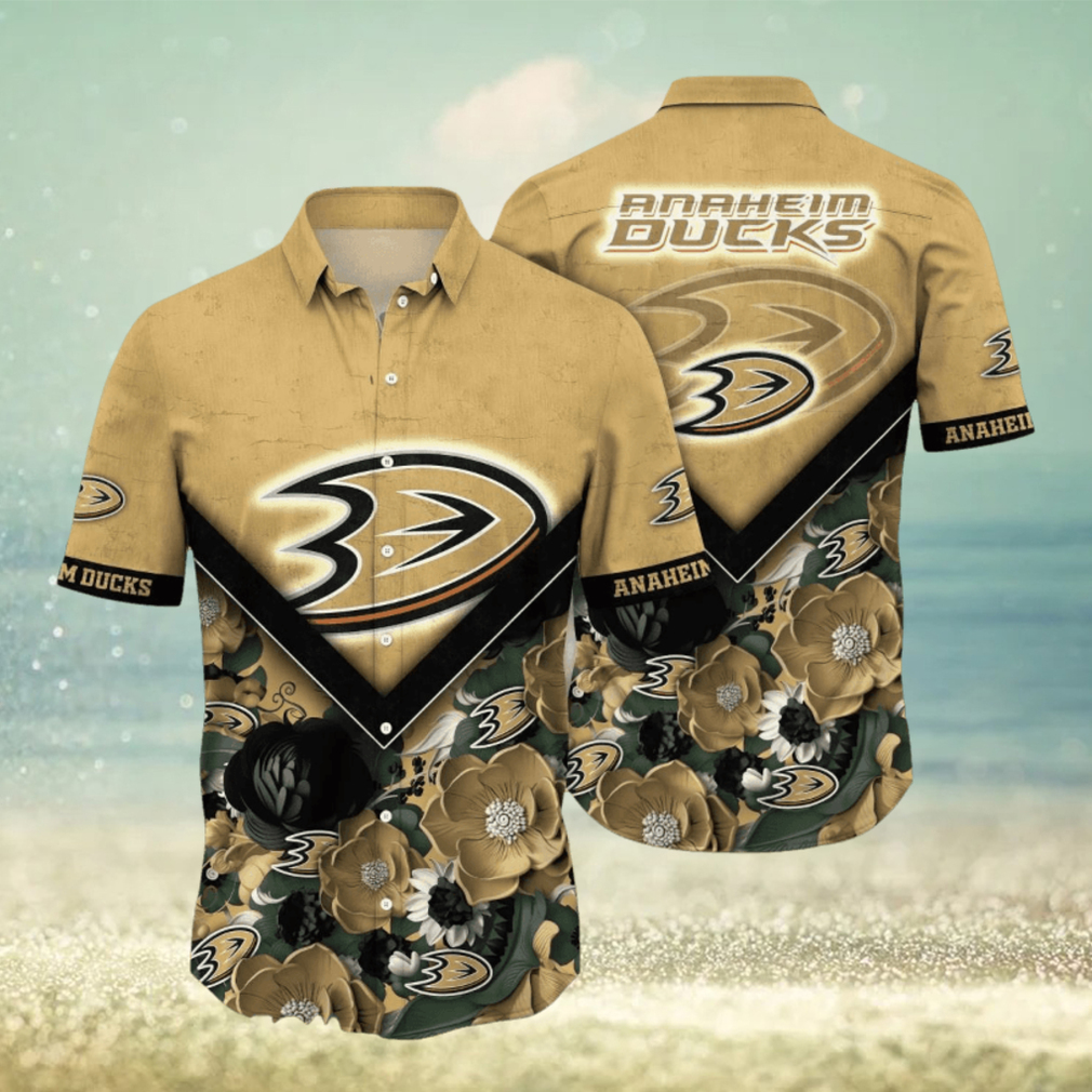 Anaheim Ducks NHL Flower Hawaiian Shirt Special Gift For Loyal Fans - Limotees