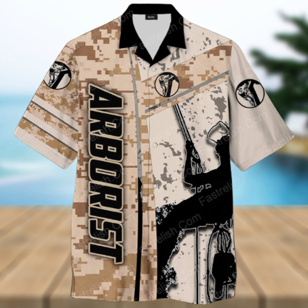 Arborist Camo Aloha Hawaiian Shirt - Limotees