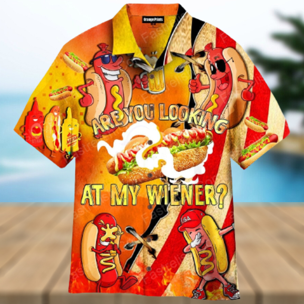 Are You Looking At My Wiener Hawaiian Shirt - Limotees