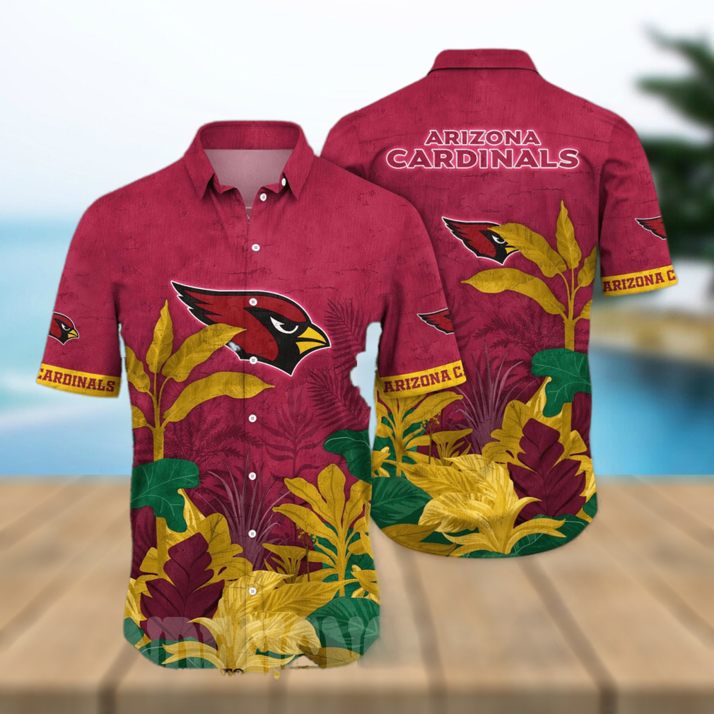 Arizona Cardinals NFL Floral 3D Full Print Hawaiian Shirt - Limotees