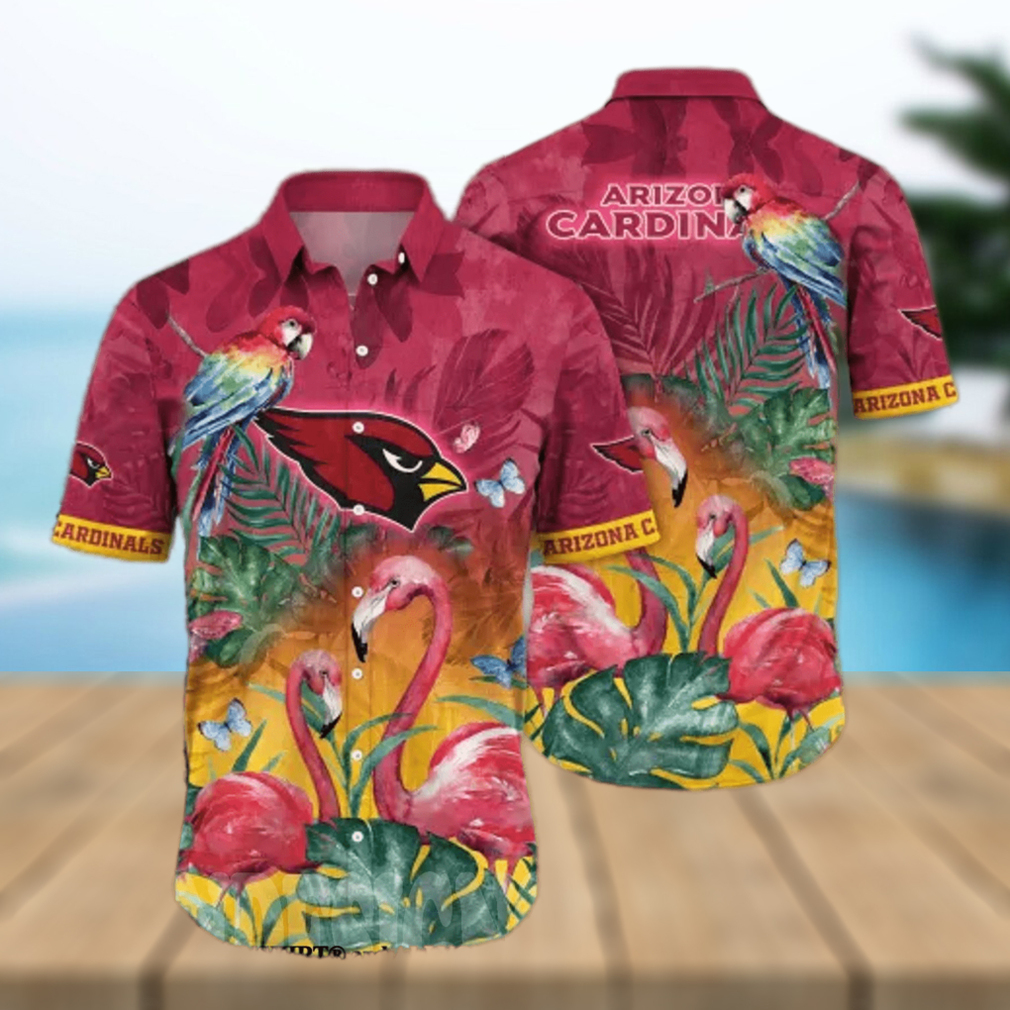 Arizona Cardinals NFL Floral Classic Full Printing Hawaiian Shirt - Limotees