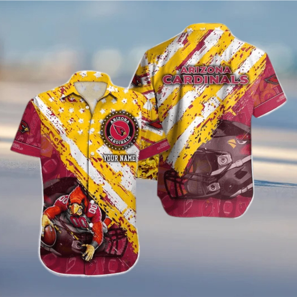 Arizona Cardinals Nfl Custom Name Hawaiian Shirt For Men And Women Impressive Gift For Fans - Limotees