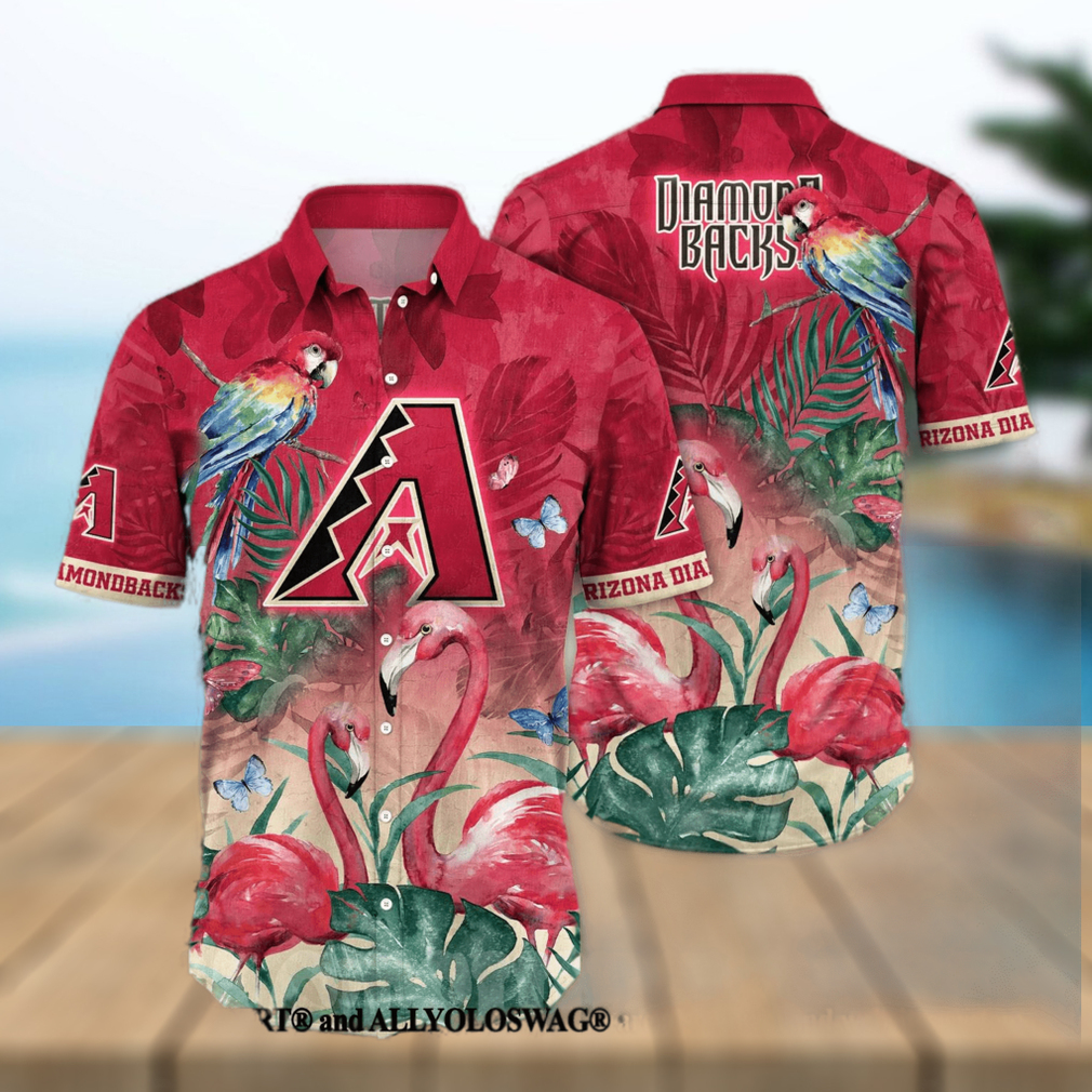 Arizona Diamondbacks MLB Flower Classic Full Printed Hawaiian Shirt - Limotees