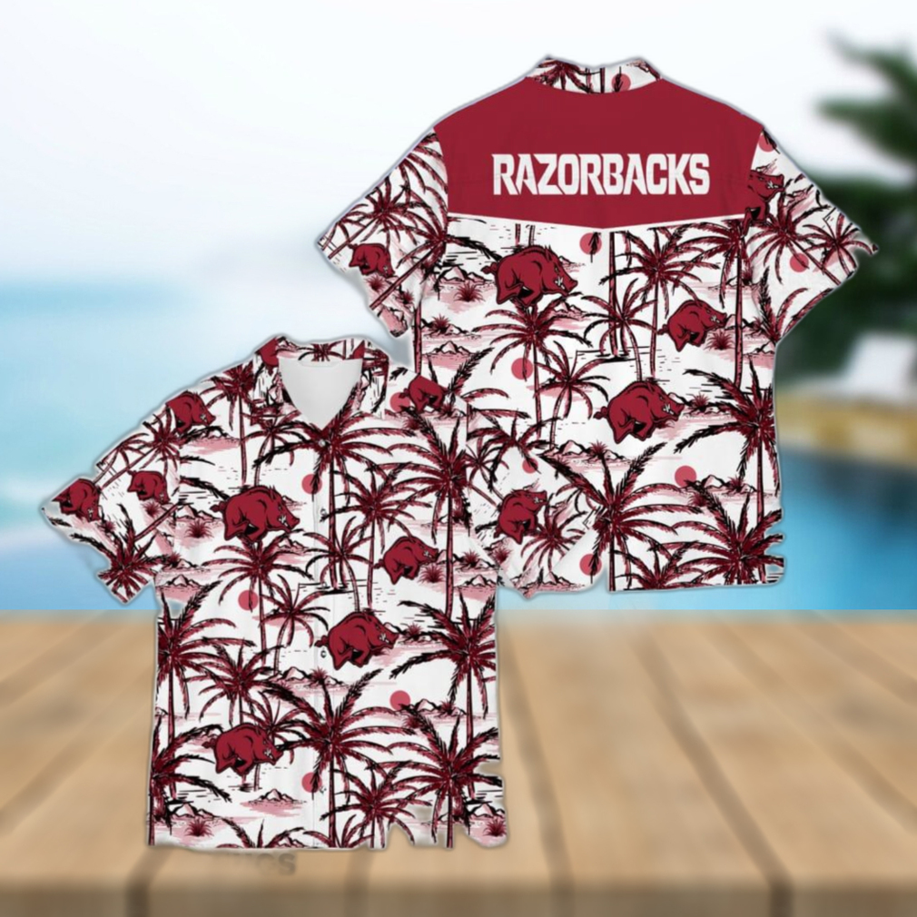 Arksas Razorbacks Champions Sports Coconut Patterns Halloween Hawaiian Shirt For Men And Women Gift Beach - Limotees