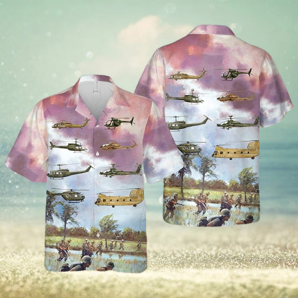 Army Aviation Rotary Aircraft Trending Hawaiian Shirt - Limotees