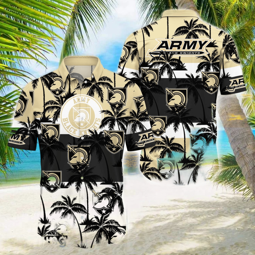 Army Black Knights All Over Print Logo And Coconut Trending Summer Gift Aloha Hawaiian Shirt - Limotees