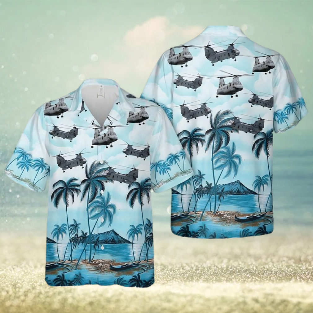 Army Boeing Vertol Ch 46 Sea Knight Trending Hawaiian Shirt - Limotees