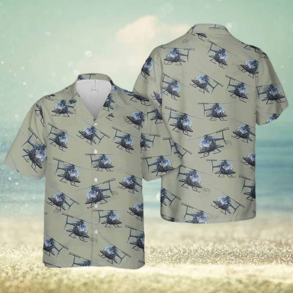 Army Md Helicopters Mh 6 Little Bird Art Trending Hawaiian Shirt - Limotees