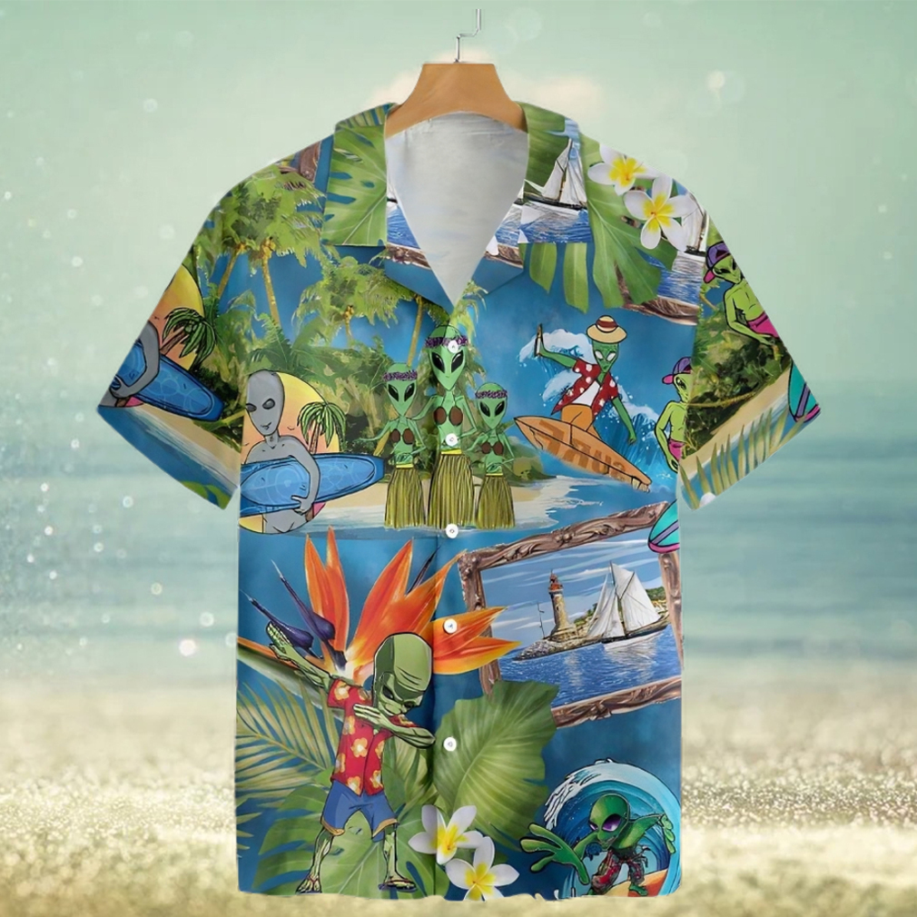 Art Alien Tropical Summer Trending Hawaiian Shirt - Limotees