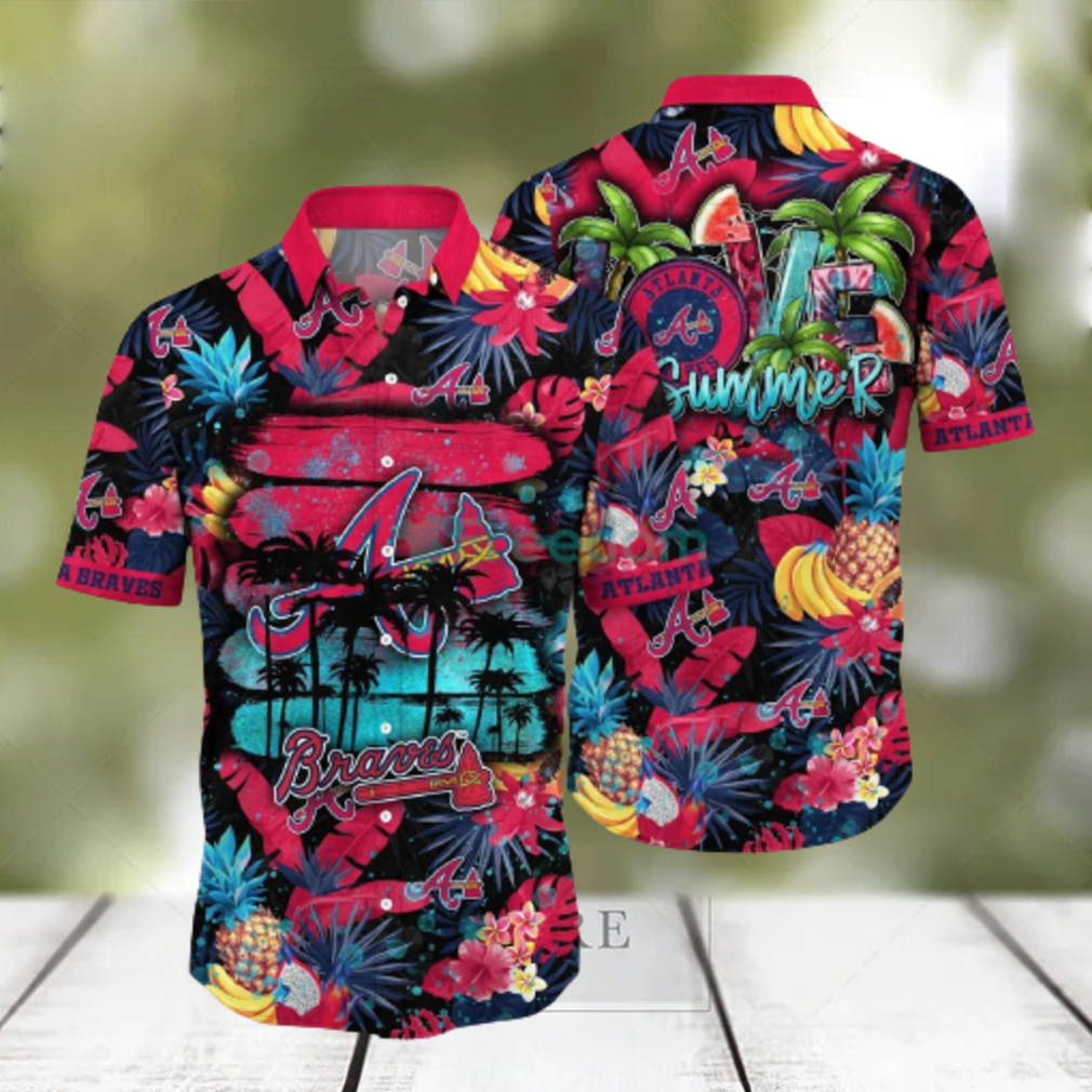 Atlanta Braves MLB Flower Hawaiian Shirt Summer Football Gift For True Fans - Limotees