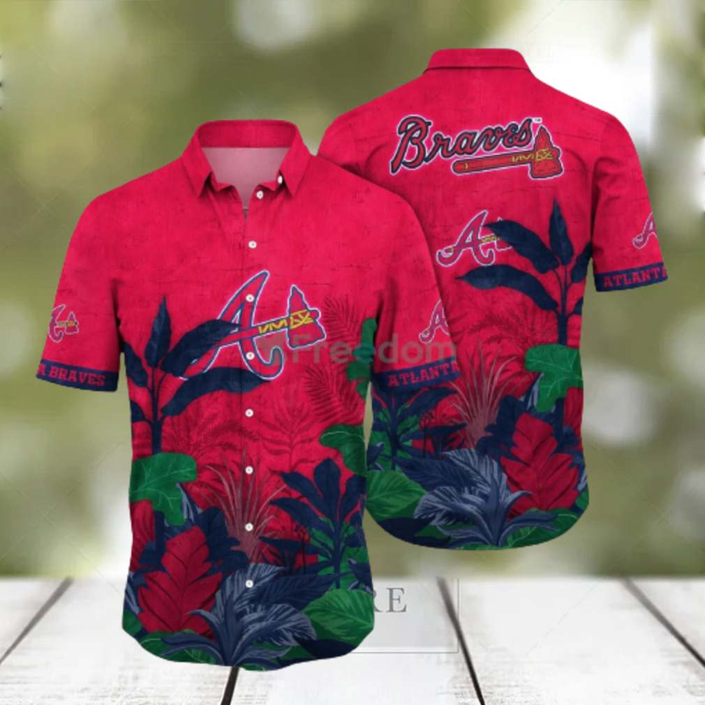 Atlanta Braves MLB Flower Hawaiian Shirt Unique Gift For Fans - Limotees