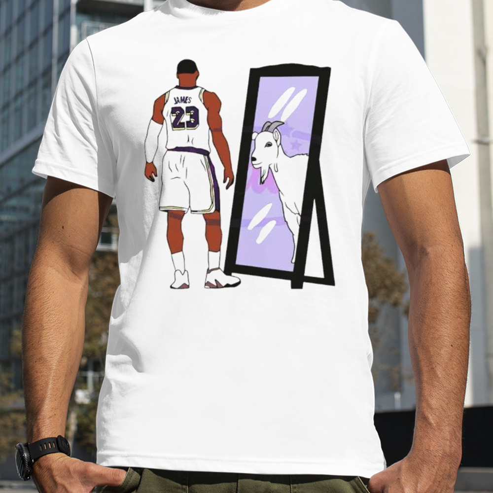 LeBron James Mirror GOAT Basketball Lakers shirt