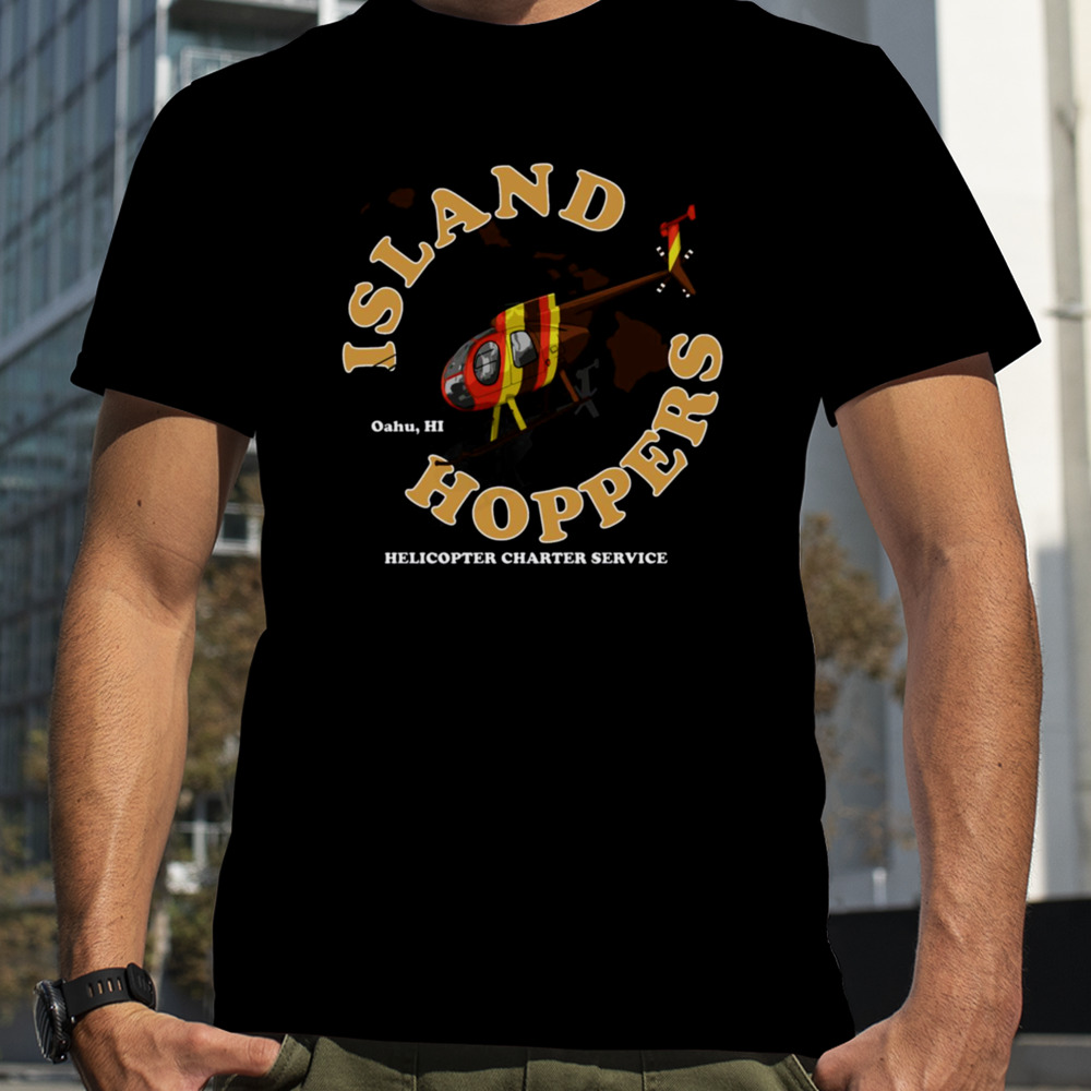 Magnum Pi S Island Hoppers Helicopter Charter Tom Selleck shirt