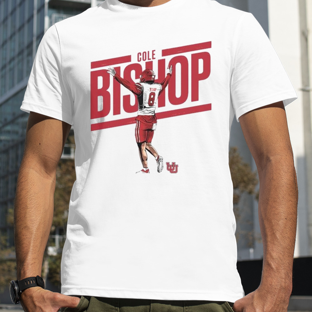 Ute Utah Football Cole Bishop #8 T-shirt