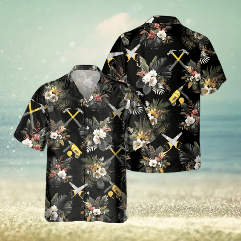 AWESOME CARPENTER AOP POCKET HAWAIIAN SHIRT - Limotees