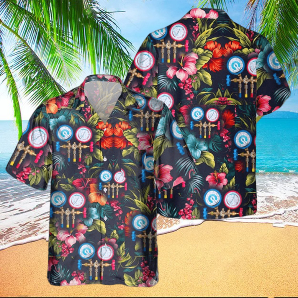 AWESOME HVAC TECH AOP POCKET HAWAIIAN SHIRT - Limotees